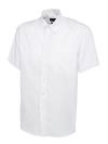 UC702 Mens Pinpoint Oxford Half Sleeve Shirt White colour image